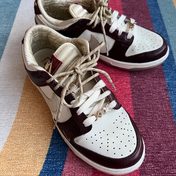 Nike Dunk Low LX "Sail/Team Gold/Burgundy Crush" Women's Shoe size 9 - Picture 9 of 11